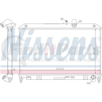 68540 by NISSENS - Radiator