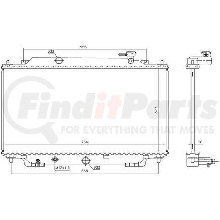 68542 by NISSENS - Radiator