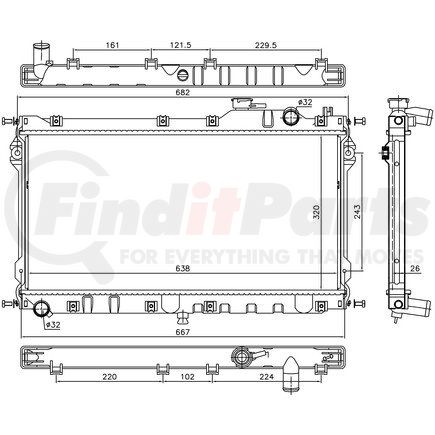 68559 by NISSENS - Radiator