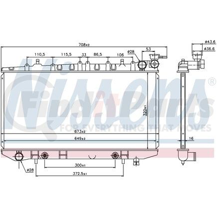 69471 by NISSENS - RADIATOR
