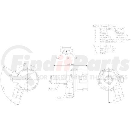 831117 by NISSENS - Auxiliary Water Pump