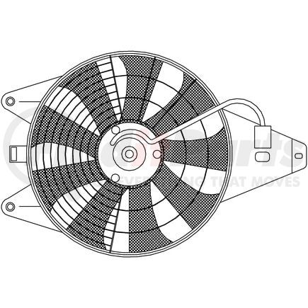 85375 by NISSENS - A/C Condenser Fan Assembly