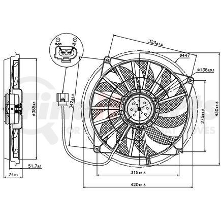 85637 by NISSENS - Engine Cooling Fan