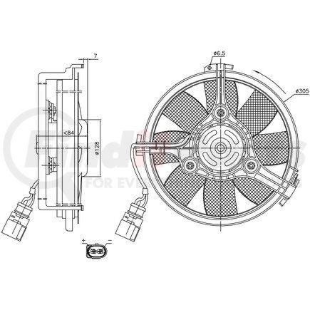 85742 by NISSENS - A/C Condenser Fan