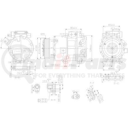 890915 by NISSENS - Air Conditioning Compressor