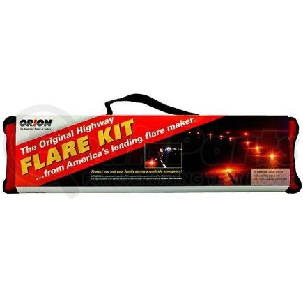 6030 by ORION - Roadside Emergency Flare Kit - 30 Min Flare Duration, High Duty Polyster Bag