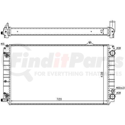 60239 by NISSENS - Radiator w/Integrated Transmission Oil Cooler