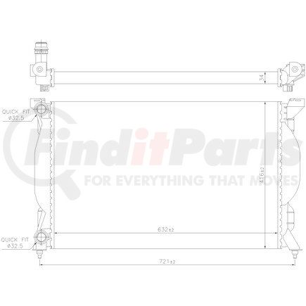 60304A by NISSENS - Radiator