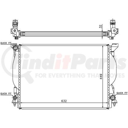 60306A by NISSENS - Radiator