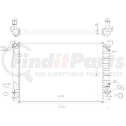 60307A by NISSENS - Radiator w/Integrated Transmission Oil Cooler