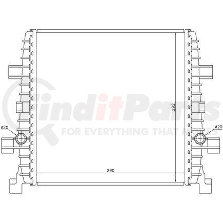 60358 by NISSENS - Supercharger Heat Exchanger