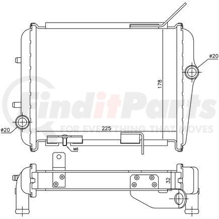 60362 by NISSENS - Auxiliary Radiator