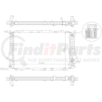 60476 by NISSENS - Radiator w/Integrated Transmission Oil Cooler