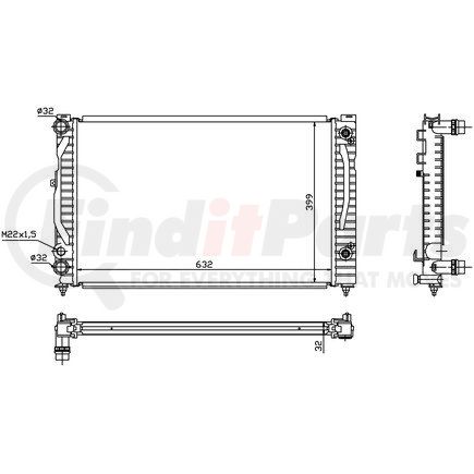 60499 by NISSENS - Radiator w/Integrated Transmission Oil Cooler