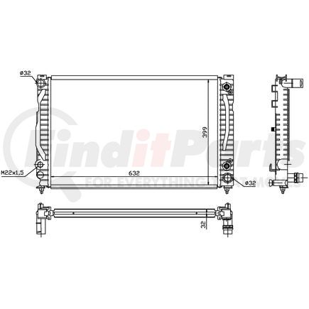 60495 by NISSENS - Radiator w/Integrated Transmission Oil Cooler