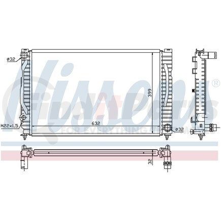 60496 by NISSENS - Radiator