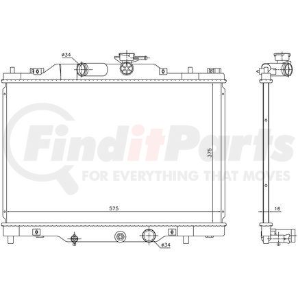 606117 by NISSENS - Radiator