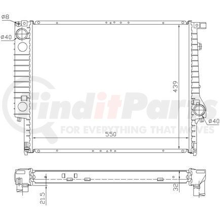 60619A by NISSENS - Radiator