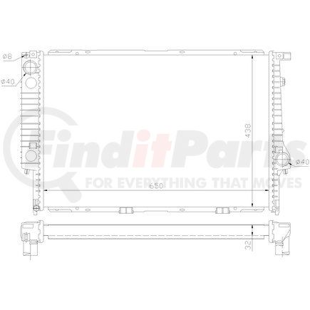 60622A by NISSENS - Radiator