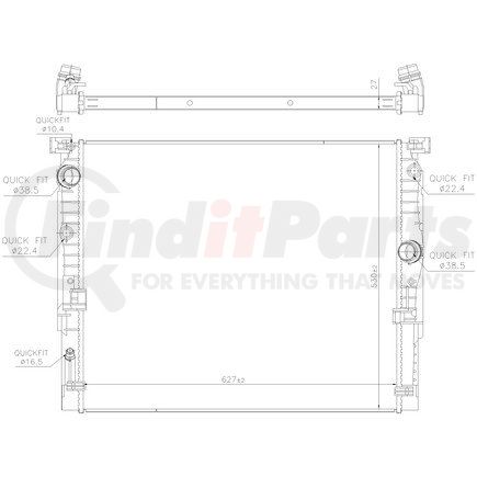 606236 by NISSENS - Auxiliary Radiator