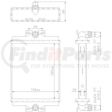 606270 by NISSENS - Radiator