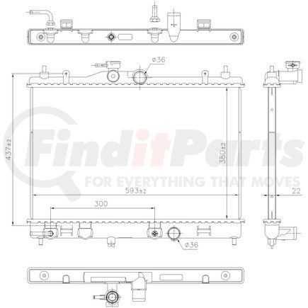 606273 by NISSENS - Radiator