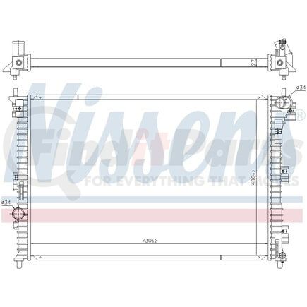 606508 by NISSENS - Radiator