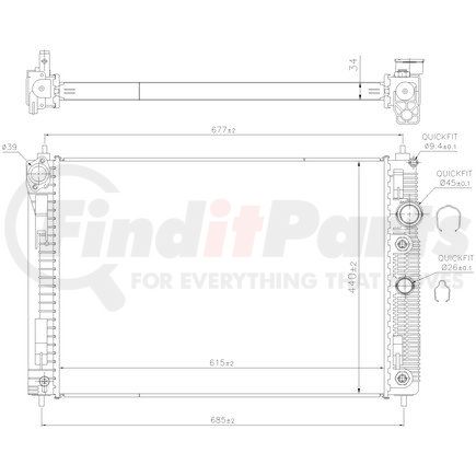 606515 by NISSENS - Radiator