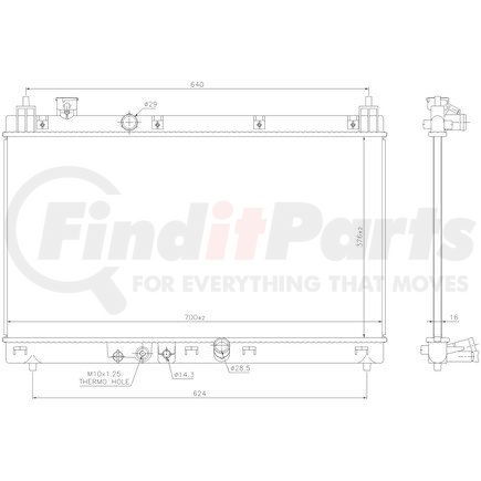 606519 by NISSENS - Radiator