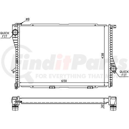 60648A by NISSENS - Radiator