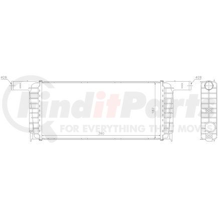 606695 by NISSENS - Radiator