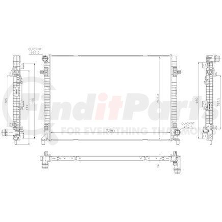 606705 by NISSENS - Radiator