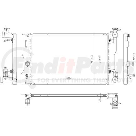 606788 by NISSENS - Radiator