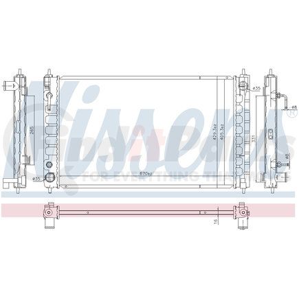 606790 by NISSENS - Radiator