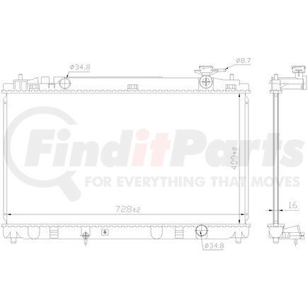 606836 by NISSENS - Radiator