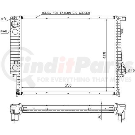 60759A by NISSENS - Radiator