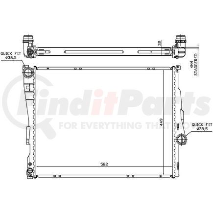 60782A by NISSENS - Radiator