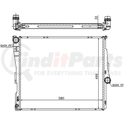 60803A by NISSENS - Radiator