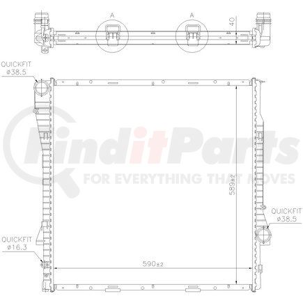 60787A by NISSENS - Radiator