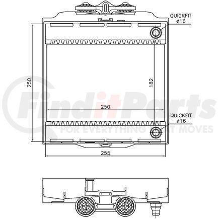 60874 by NISSENS - Auxiliary Radiator