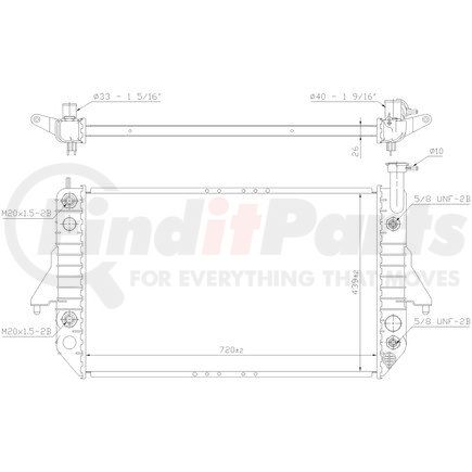 60909 by NISSENS - Radiator w/Integrated Transmission Oil Cooler