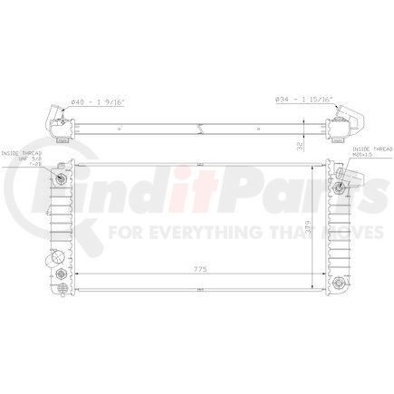 608841 by NISSENS - Radiator w/Integrated Transmission Oil Cooler