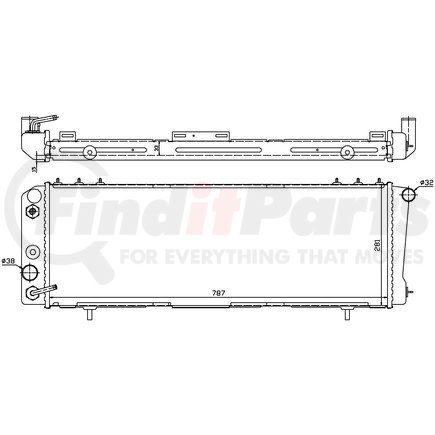 60986 by NISSENS - Radiator