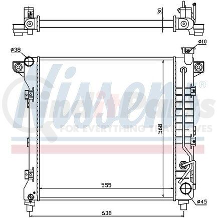 60998 by NISSENS - Radiator