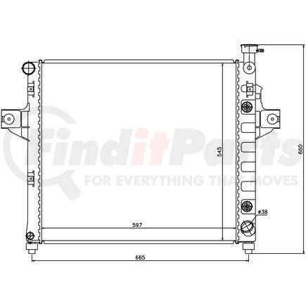 61010 by NISSENS - Radiator w/Integrated Transmission Oil Cooler