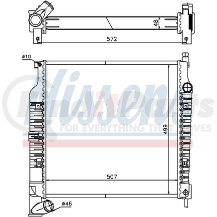 61021A by NISSENS - Radiator