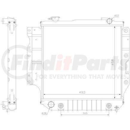 61036 by NISSENS - Radiator