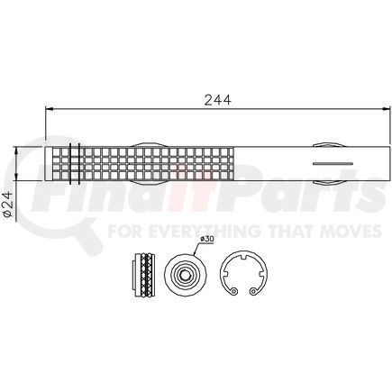 95457 by NISSENS - Air Conditioning Receiver Drier/Desiccant Element