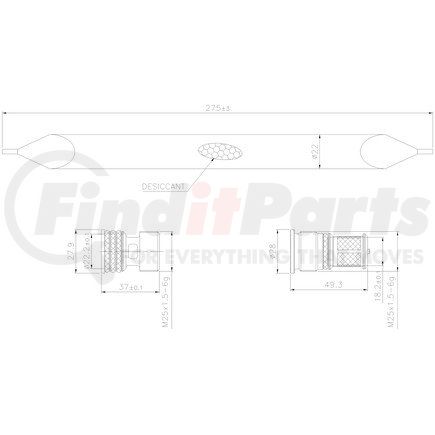 95784 by NISSENS - A/C Receiver Drier / Desiccant Element