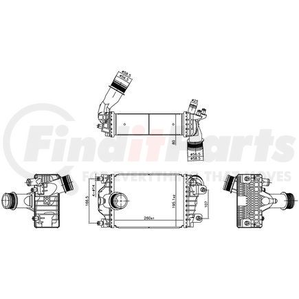 961602 by NISSENS - Turbocharger Intercooler